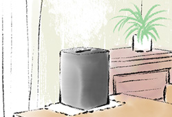 噴霧器で空気をキレイに